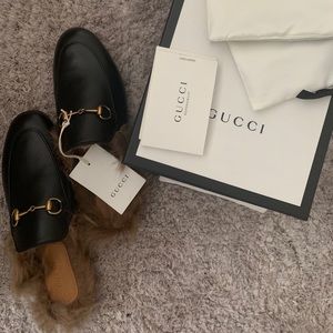 Gucci Princetown Mules with fur